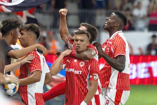 Fotbaliștii lui Dinamo // FOTO: Facebook @Dinamo Bucuresti