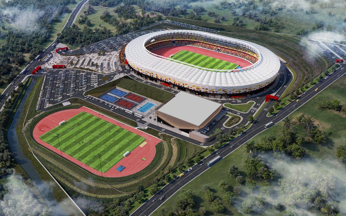 Stadionul Hoima City din Uganda. Foto: X.com