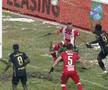 FOTO. Greșeală mare de arbitraj în Dinamo - Gaz Metan! Ion Crăciunescu: „Golul trebuia anulat!”