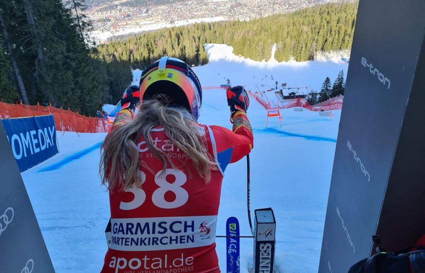 Ania Caill (26 de ani), schioarea care nu va participa la JO de la Beijing pentru România, se pregătește de etapa de cupă mondială de la Garmisch-Partenkirchen, unde va concura în weekend în probele de coborâre și Super-G.