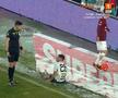 FOTO Marian Barbu nu acordă penalty la duelul Onea - Oancea, în U Cluj - Rapid 27.01.23