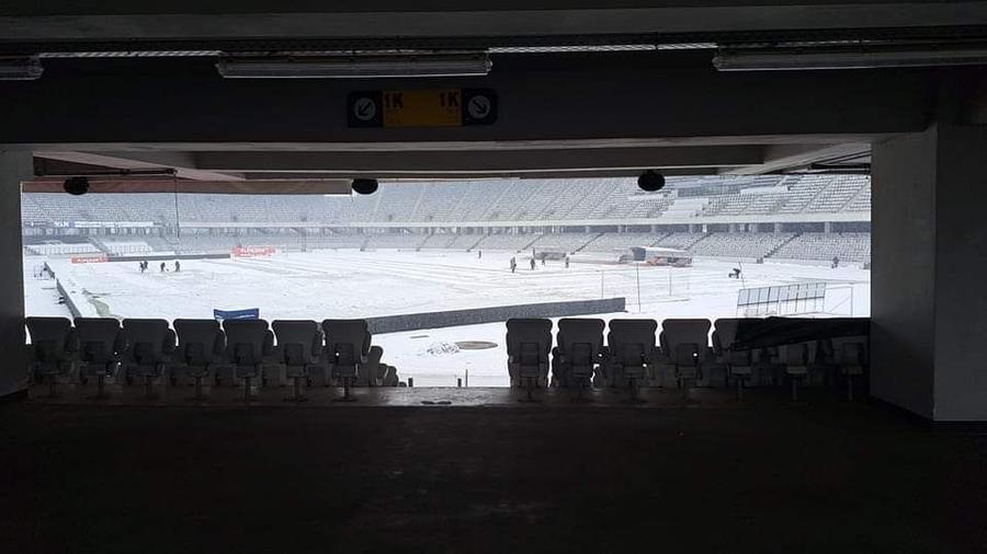 Foto: Facebook @4everUCluj Cum arată Cluj Arena cu câteva ore înainte de U Cluj - Rapid