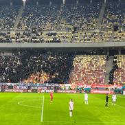 Peluza Sud Dinamo a părăsit Arena Națională în minutul 28 al meciului Dinamo - Rapid (foto: Andrei Petrescu/GSP)