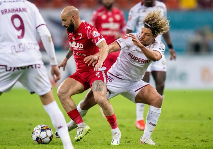 De Moura, Papeau / Dinamo - Rapid, etapa 23 din Superliga (foto: Raed Krishan/GSP)