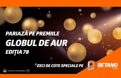 Weekend special pe Betano! Pariuri pe toate categoriile la Premiile Globul de Aur, ediția 78