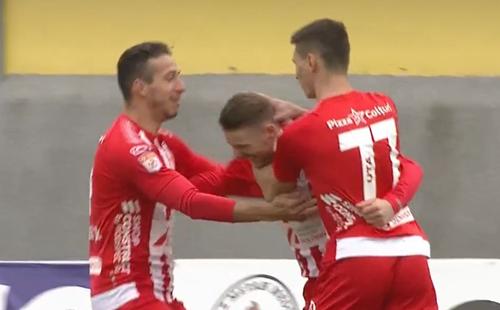 UTA a învins-o pe Gaz Metan, scor 2-1, în runda cu numărul 25 din Liga 1.