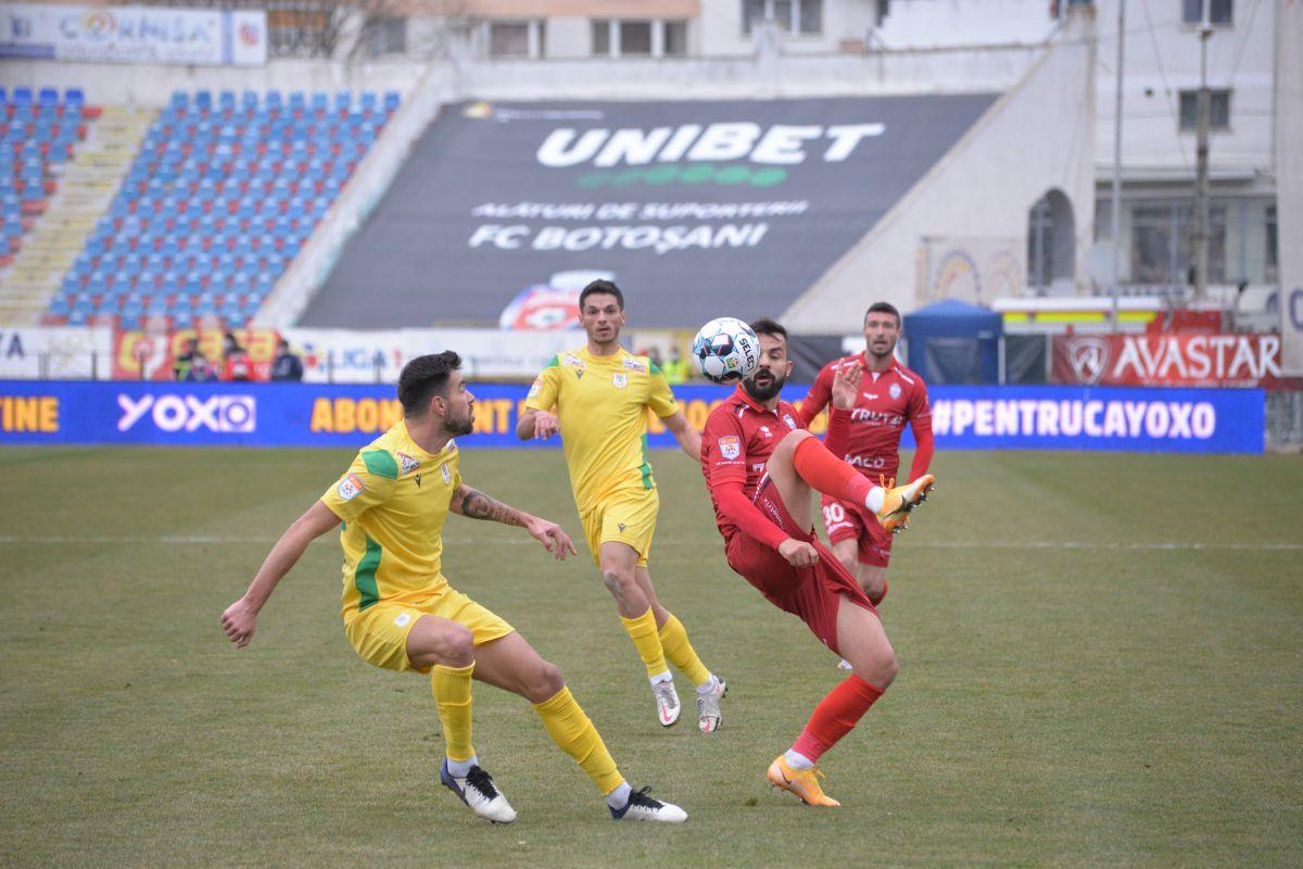 FC Botoșani, încet dar sigur spre play-off » Cum arată clasamentul Ligii 1 după remiza cu Mioveni