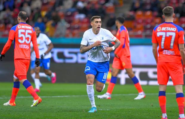 Nici din far nu se vede titlul! FCSB, joc catastrofal contra echipei lui Hagi » Clasamentul ACUM