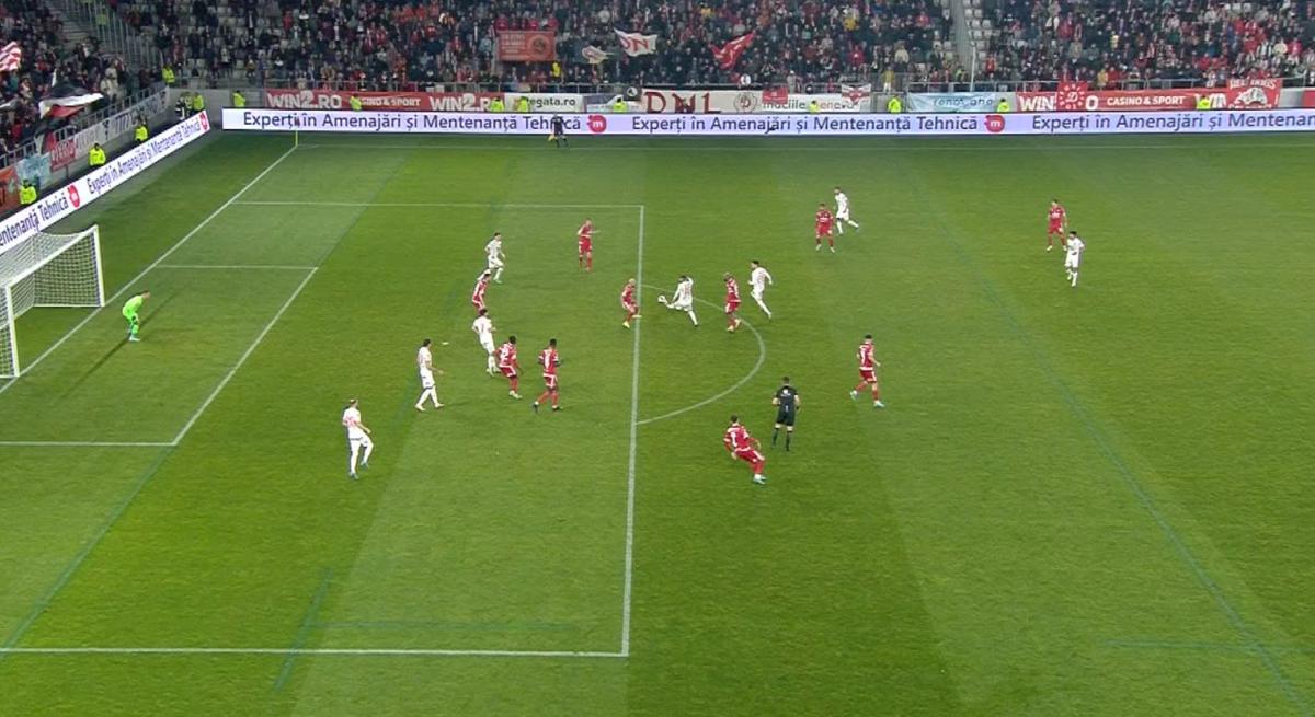 Decizie fără sens în Dinamo - Hermannstadt, din camera VAR