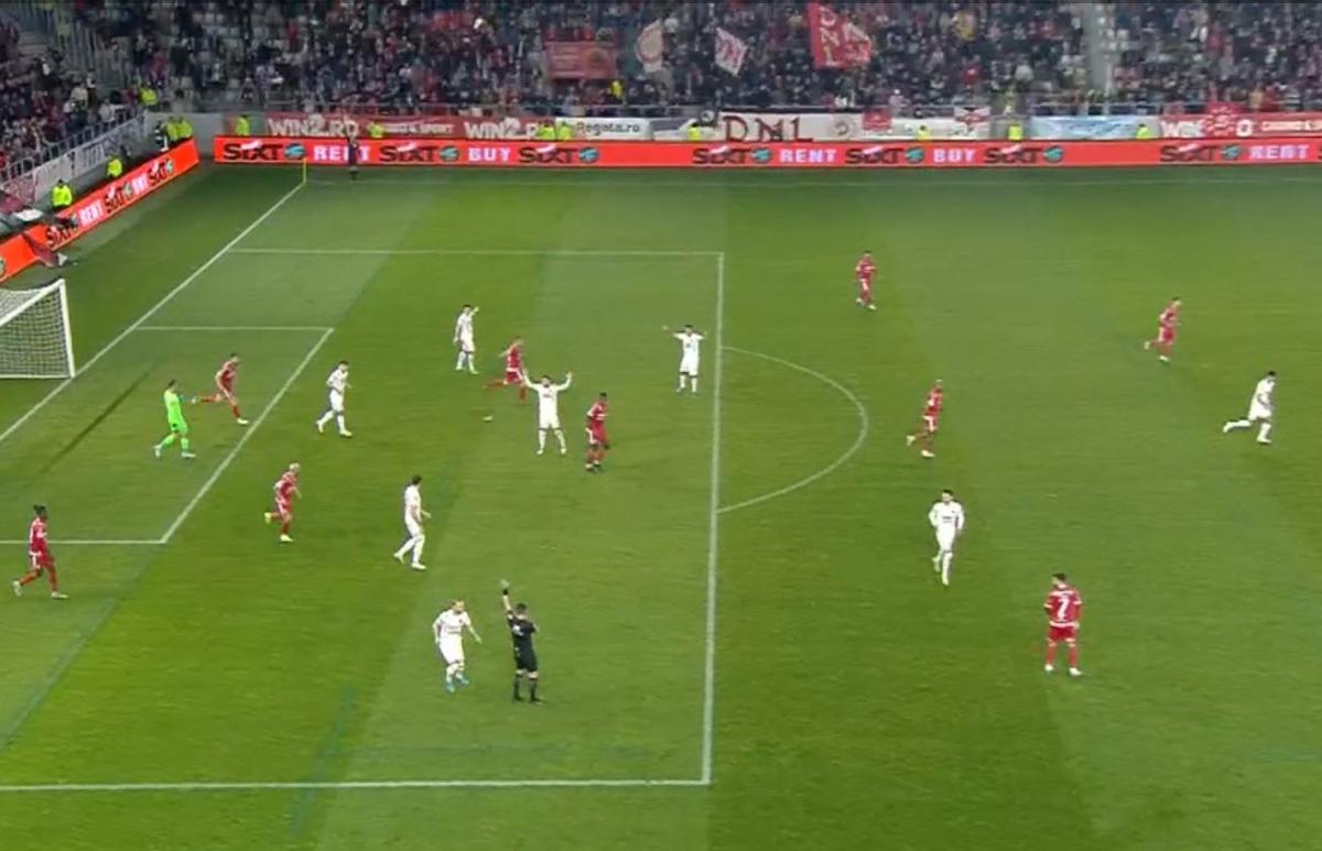 Decizie fără sens în Dinamo - Hermannstadt, din camera VAR