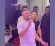 Constantin Budescu a luat microfonul și a început să cânte la aniversarea sa. Foto: Captură tiktok