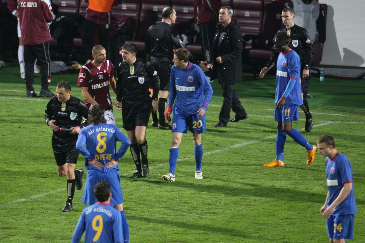 Imagini de la cazul „Bricheta”, cel mai încins derby dintre Rapid și FCSB
