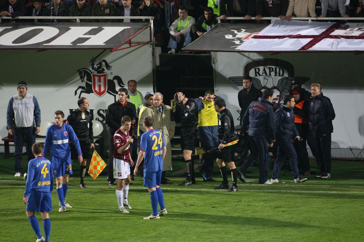 Imagini de la cazul „Bricheta”, cel mai încins derby dintre Rapid și FCSB