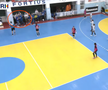 Gestul lui Bogdan Burcea / foto: captură YouTube @Federatia Romana de Handbal