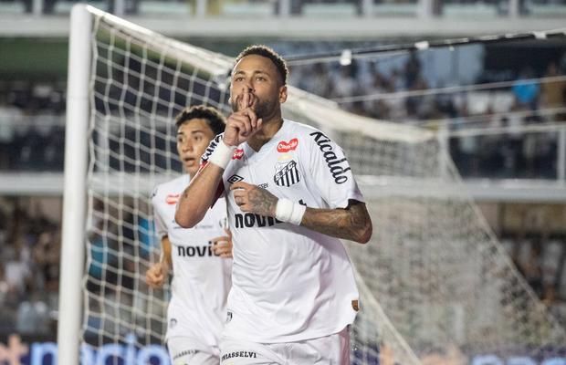 Neymar forțează prezența la Mondial » „Dublă” în ultima victorie a lui Santos din campionat