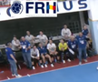 Gestul lui Bogdan Burcea / foto: captură YouTube @Federatia Romana de Handbal
