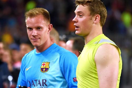Manuel Neuer, în dreapta, alături de Ter Stegen. foto: Guliver/Getty Images