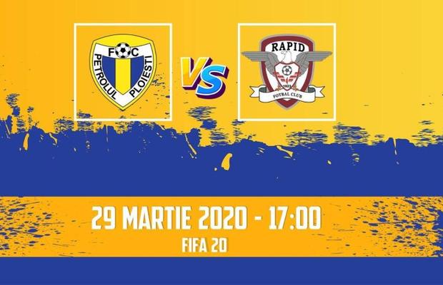 Derby-ul Petrolul – Rapid se mută în Fifa 20 » Banii obținuți din biletele virtuale vor fi donați