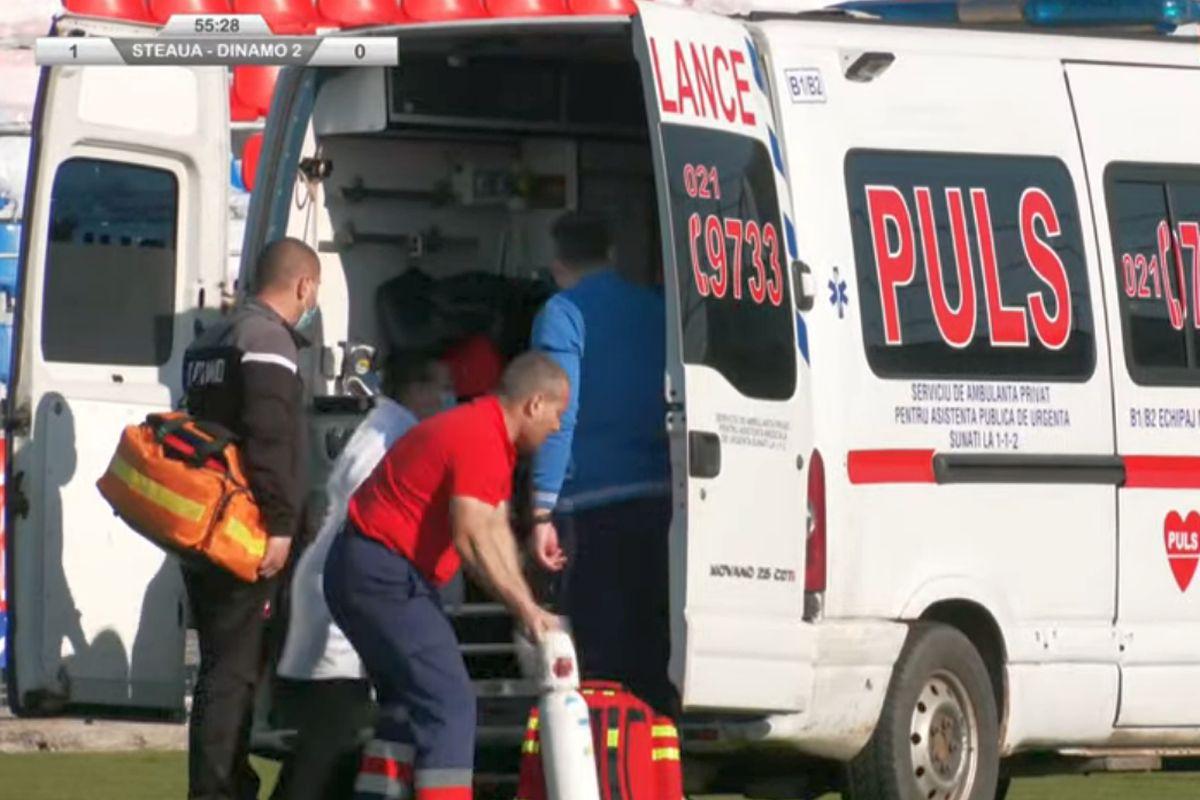 Accidentare Mitran CSA Steaua - Dinamo 2