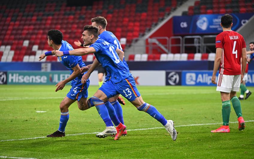 România U21 a învins-o pe Ungaria U21, scor 2-1, în al doilea meci al „tricolorilor” mici la Campionatul European! Basarab Panduru a avut cuvinte de laudă la adresa selecționerului Adrian Mutu.