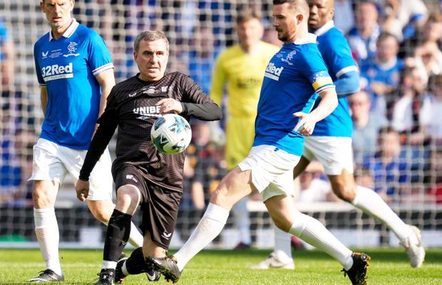 „Poți vedea de unde provine talentul lui Ianis” » Ce notă a primit Gică Hagi din partea scoțienilor, după meciul împotriva legendelor lui Rangers