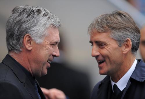 Carlo Ancelotti și Roberto Mancini/ foto: Imago