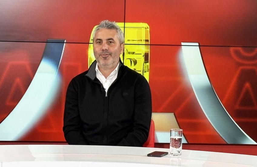 Rică Neaga, în studioul Gazetei Sporturilor