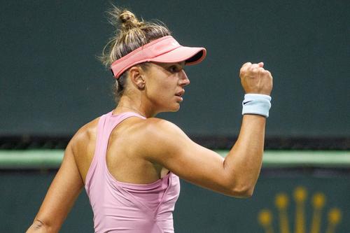 Jaqueline Cristian sărbătorind un punct câștigat Foto: Imago Images