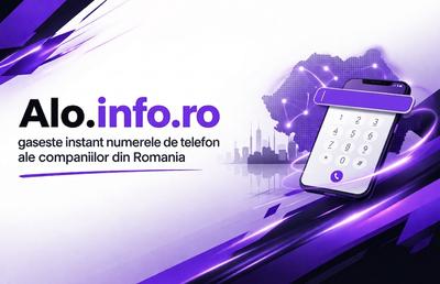 Alo.info.ro te ajută să găsești instant numerele de telefon ale companiilor din România