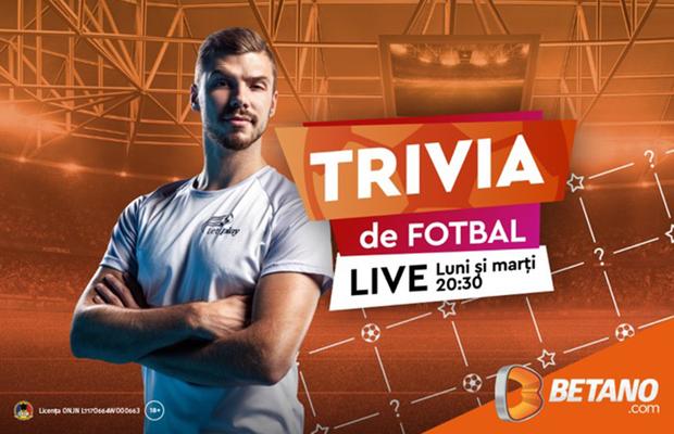 Ai încă două șanse să câștigi premii de mii de lei cu Trivia de Fotbal Live, noul concept Betano!