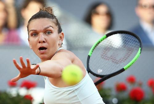 Simoa Halep în 2019 pe zgura de la Madrid // FOTO Guliver/GettyImages