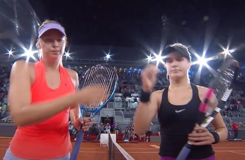 În 2017, Bouchard o învingea pe Sharapova la Madrid