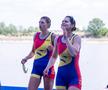 Barca feminină de patru rame-argint