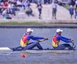 Florin Arteni și Florin Lehaci în acțiune la Campionatele Europene de canotaj de la Szeged FOTO Raed Krishan