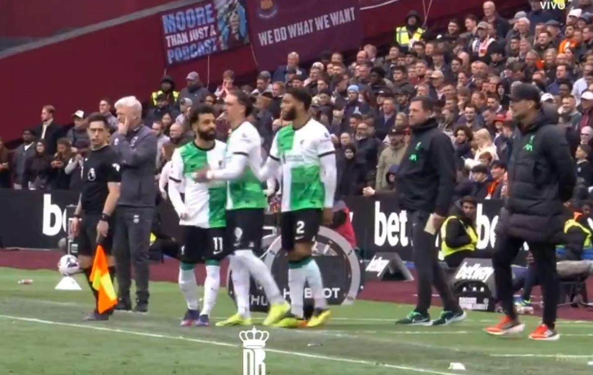 Mohamed Salah s-a certat cu Jurgen Klopp în timpul meciului cu West Ham