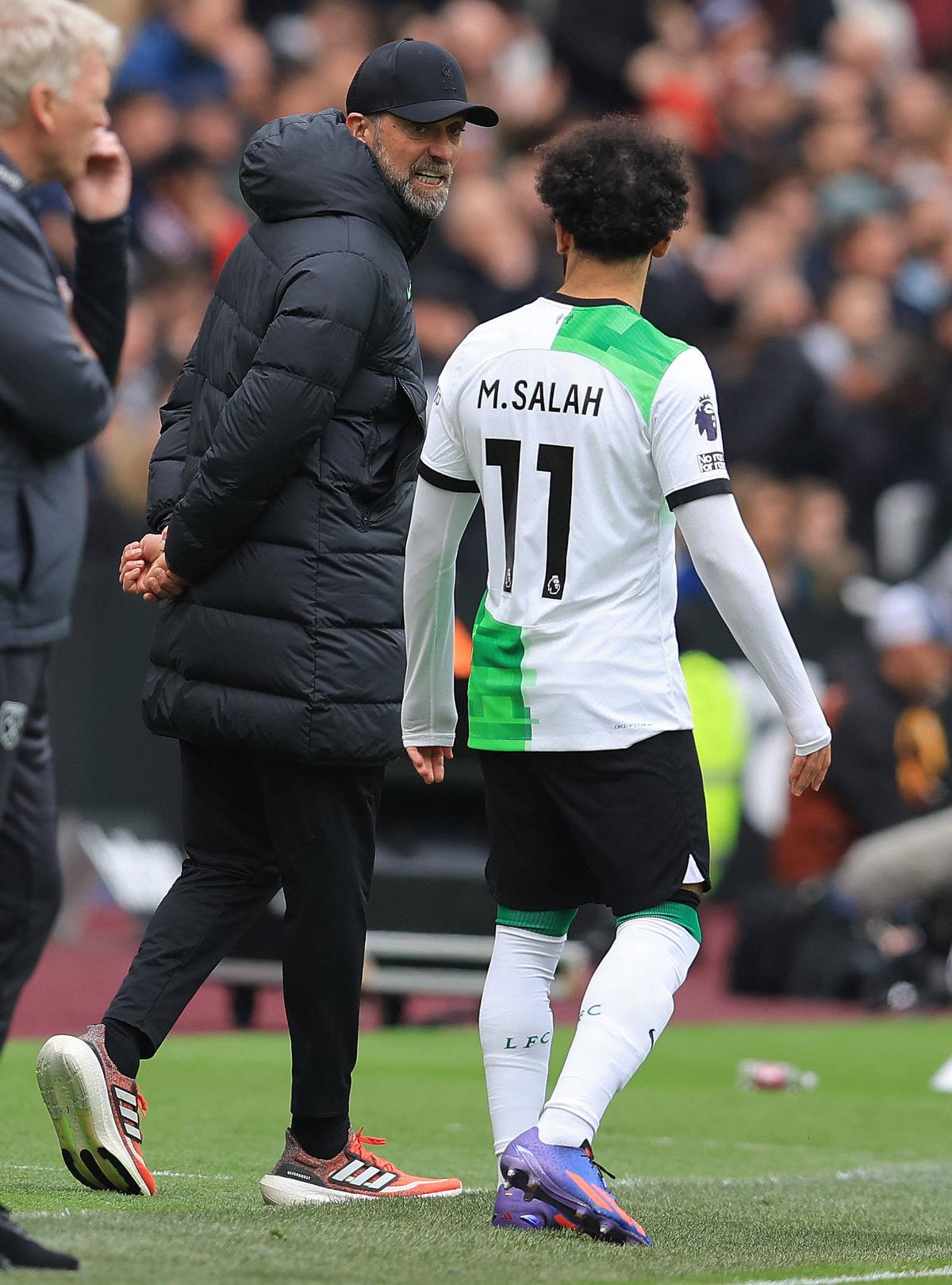 Mohamed Salah s-a certat cu Jurgen Klopp în timpul meciului cu West Ham
