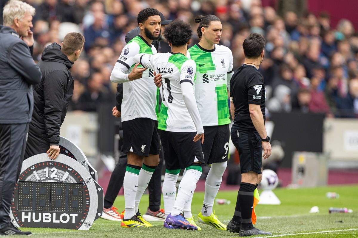 Mohamed Salah s-a certat cu Jurgen Klopp în timpul meciului cu West Ham