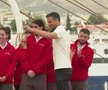 Flacăra olimpică a plecat din Grecia spre Franța » Imagini de la festivitatea specială din portul Pireu