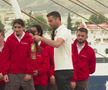 Flacăra olimpică a plecat din Grecia spre Franța » Imagini de la festivitatea specială din portul Pireu