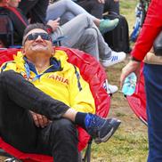 Antonio Colamonci, antrenorul României, relaxare înainte de începutul zilei FOTO Raed Krishan