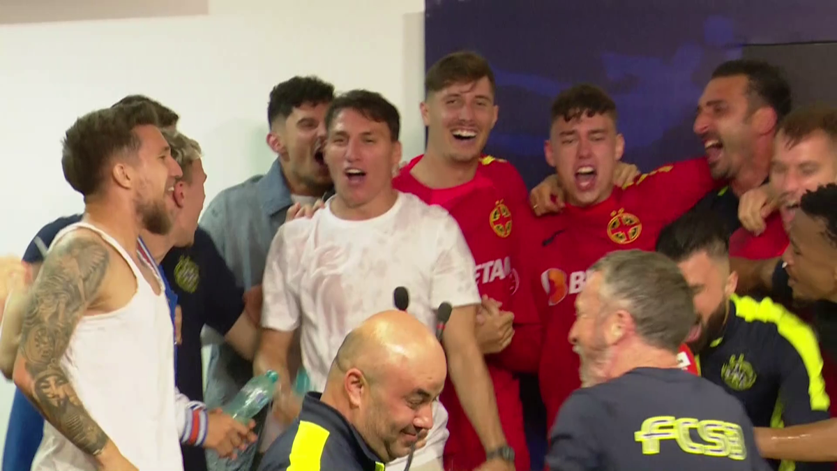 Nebunie la conferință » Jucătorii de la FCSB au intrat peste Charalambous și au declanșat fiesta