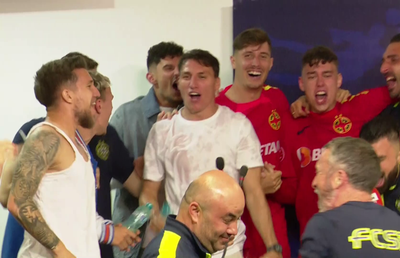 Nebunie la conferință » Jucătorii de la FCSB au intrat peste Charalambous și au declanșat fiesta