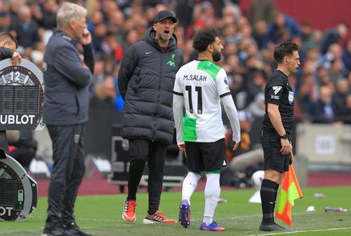 Jurgen Klopp s-a certat cu Mohamed Salah/ foto Imago Images