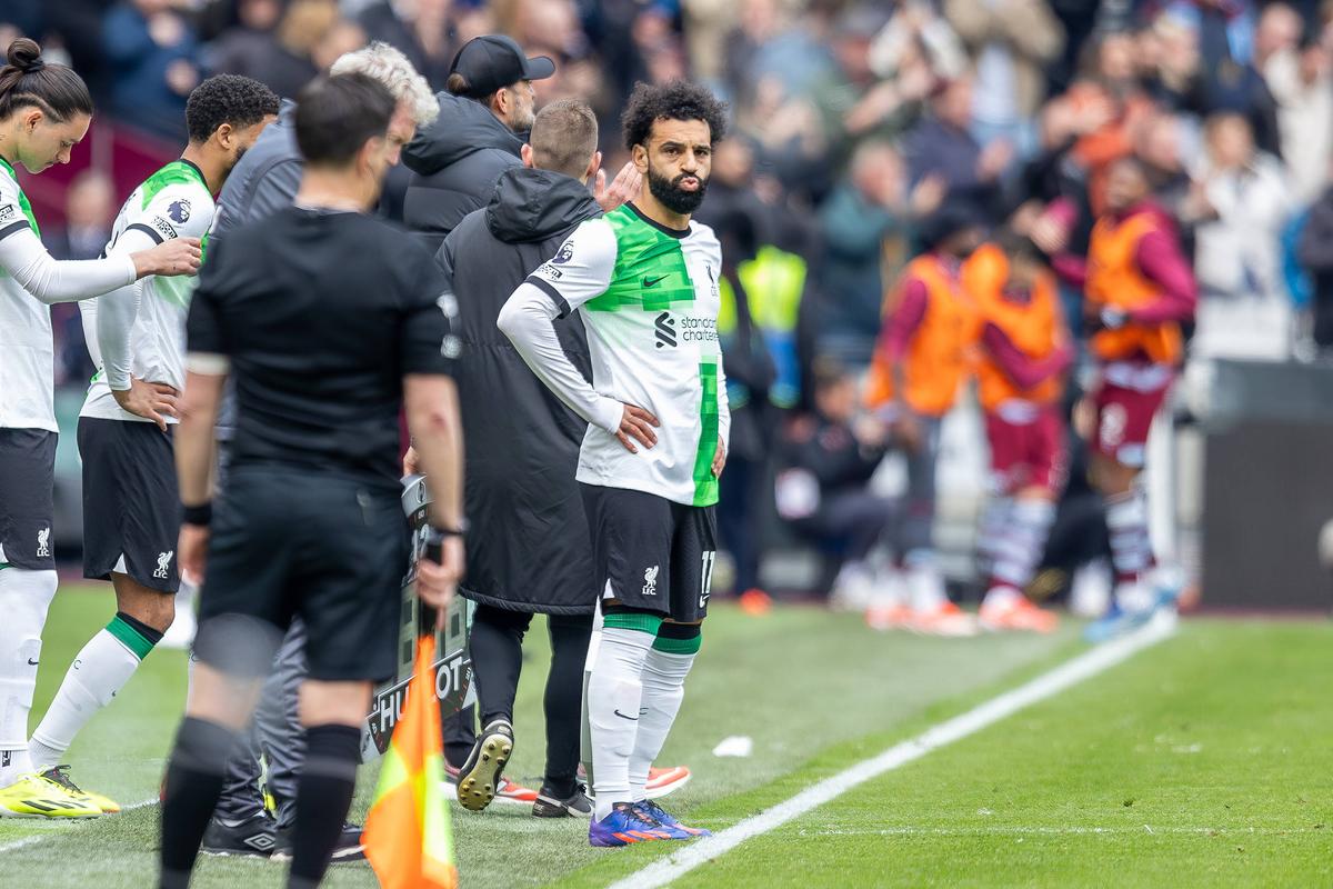 Mohamed Salah s-a certat cu Jurgen Klopp în timpul meciului cu West Ham