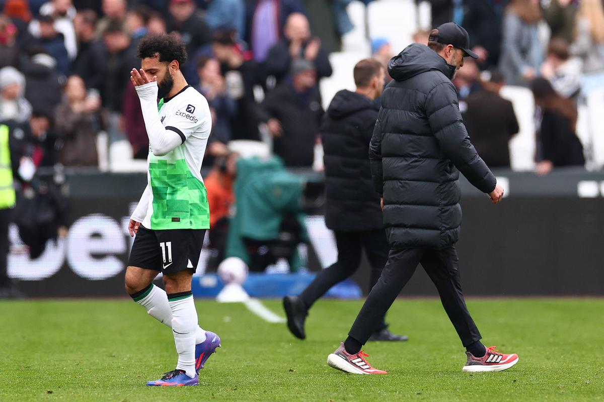 Mohamed Salah s-a certat cu Jurgen Klopp în timpul meciului cu West Ham