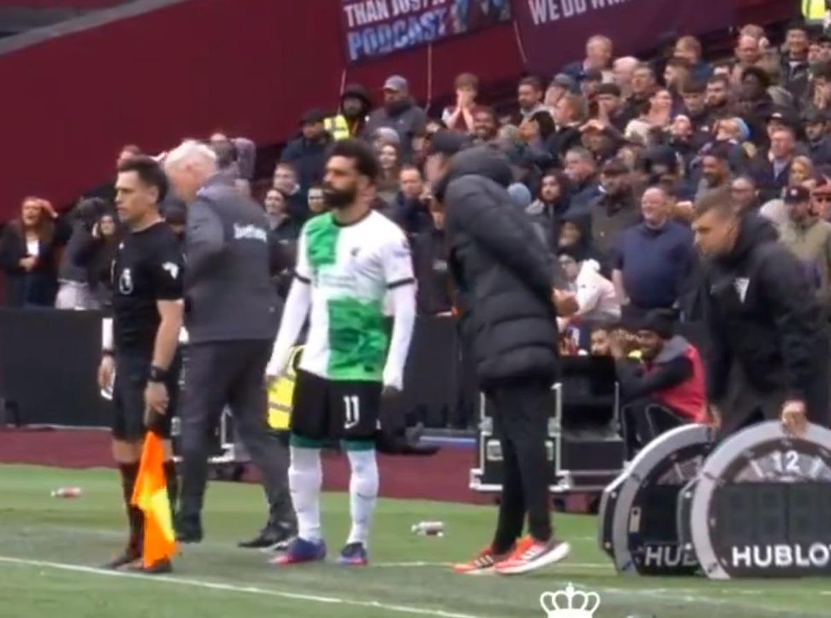 Mohamed Salah s-a certat cu Jurgen Klopp în timpul meciului cu West Ham