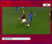 Intrarea lui Burmaz asupra lui Adrian Șut, în Rapid - FCSB