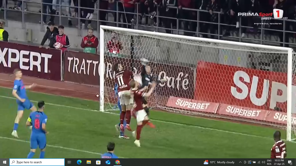 Contact între Târnovanu și Christensen în Rapid - FCSB