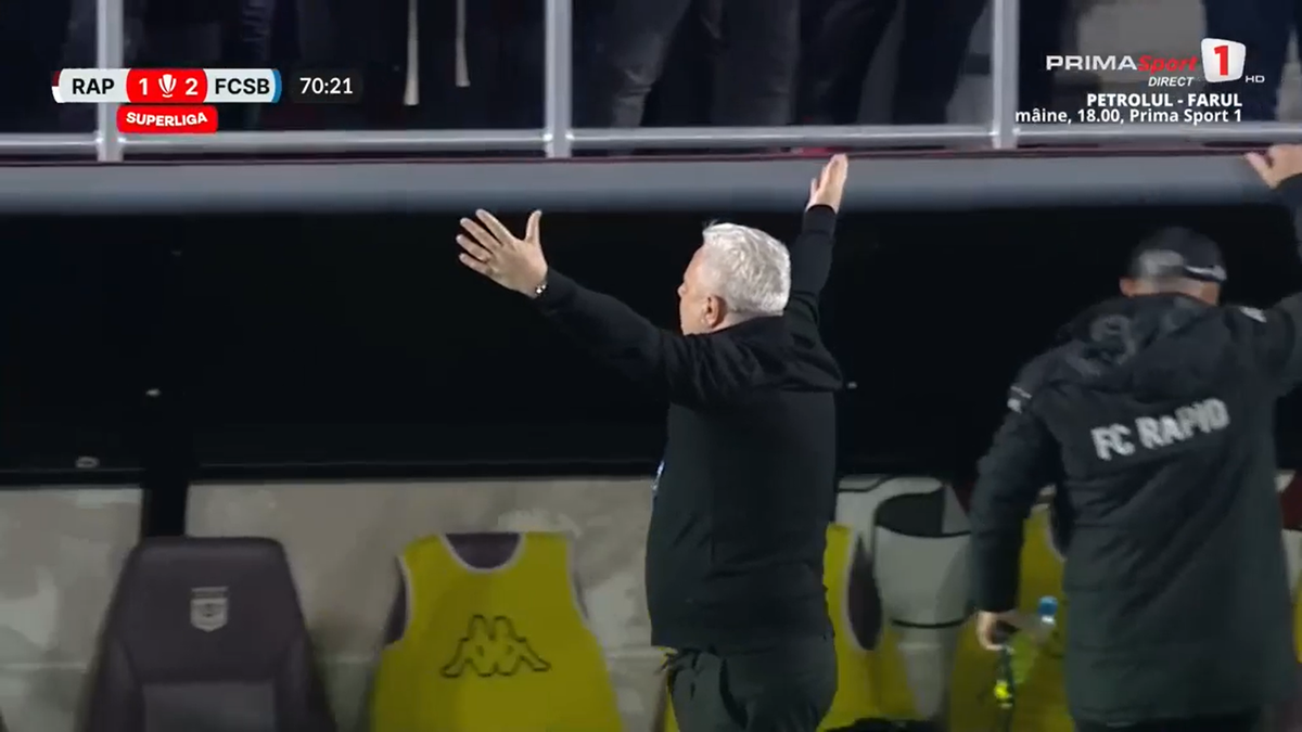 Contact între Târnovanu și Christensen în Rapid - FCSB