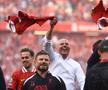 Imagini antologice de la petrecerea de titlu a lui Liverpool » Arne Slot, dedicație specială pentru Jurgen Klopp